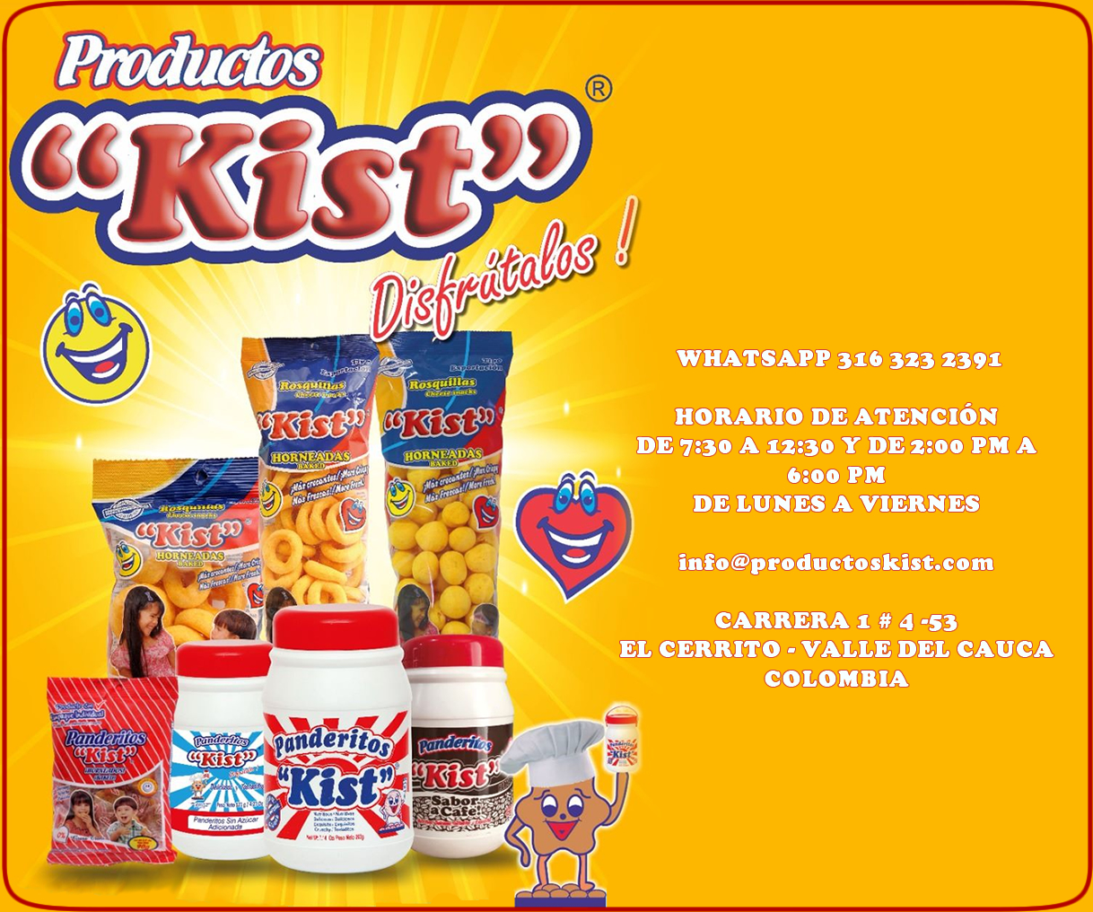 Productos-Kist-El-Cerrito– Colombia